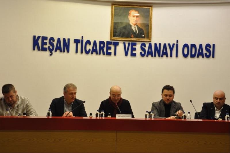 Keşan TSO Meclisi Prof. Dr. Uzunoğlu’nu ağırladı